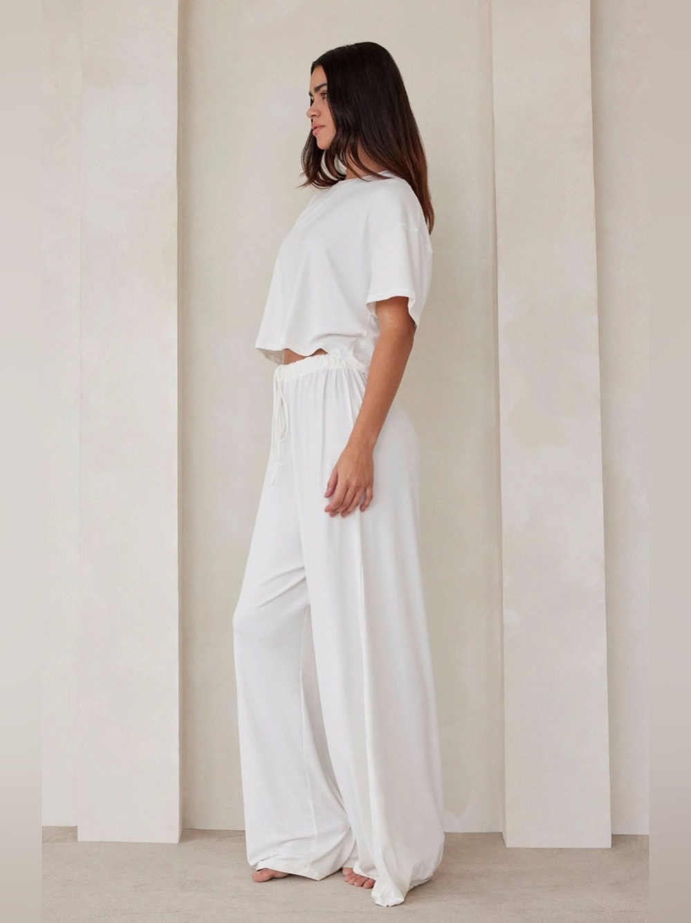 Bumpsuit The Cloud Slim Pant - Ivory - Picture 4 of 8